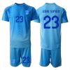 Buy Spain Unai Simon #23 Goalkeeper Soccer Jerseys Home Stadium Kit for Kids World Cup 2026 Short Sleeve (+ pants) 2 For Sale Spain Unai Simon #23 Goalkeeper Soccer Jerseys Home Stadium Kit for Kids World Cup 2026 Short Sleeve (+ pants) 2