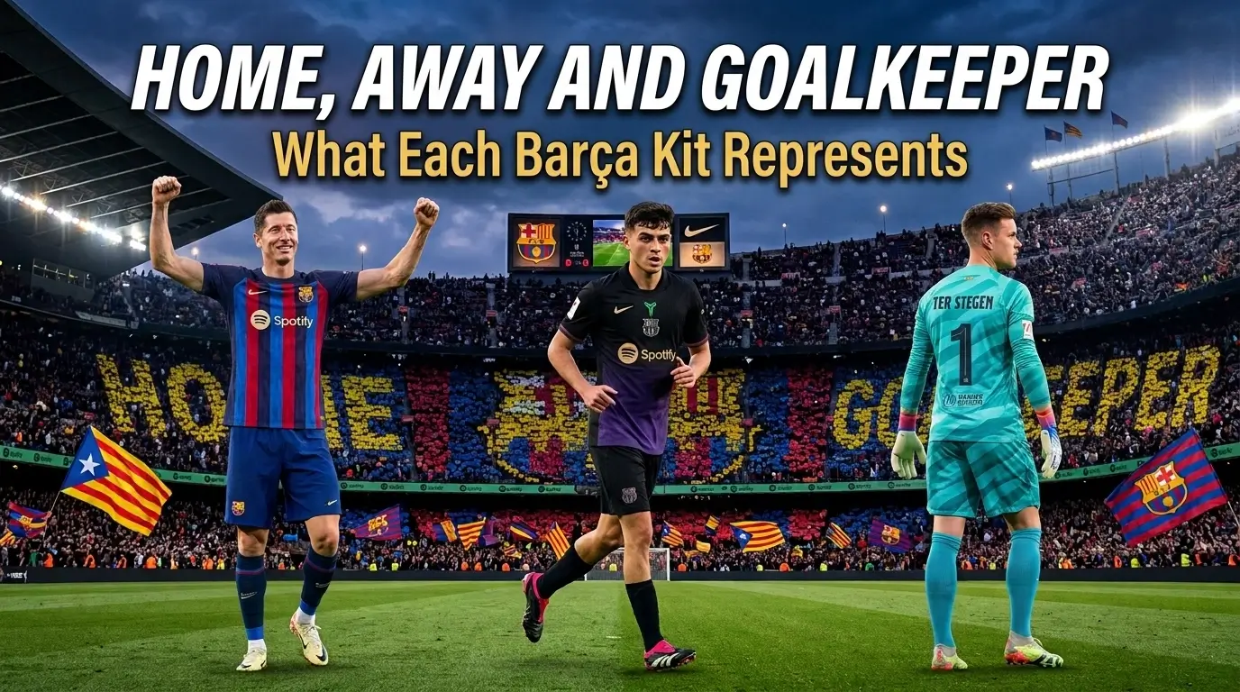 Kids Barcelona Kit Football Jersey Set